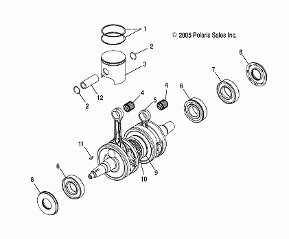 PISTON and CRANKSHAFT - S06PS6FS/FSA (4997459745D05)