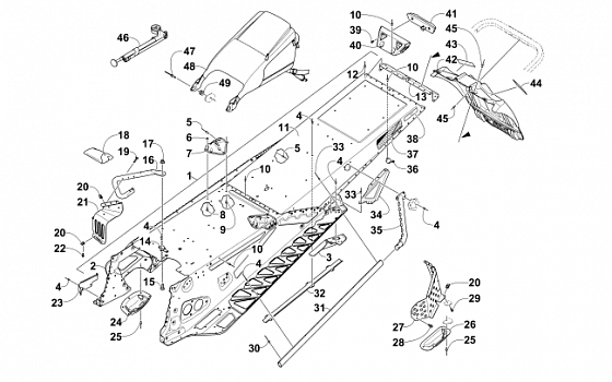 TUNNEL AND SNOWFLAP ASSEMBLY