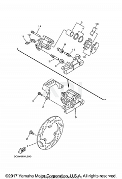 REAR BRAKE CALIPER