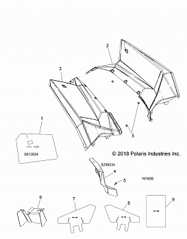 BODY, REAR CAB AND HEAT SHIELDS - A15SVE95FW (101608)