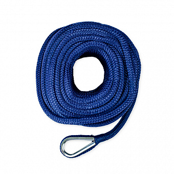 Трос (конец) якорный Skipper плетеный, 10мм, нейлон 30м, синий sk-tanbr1030bl