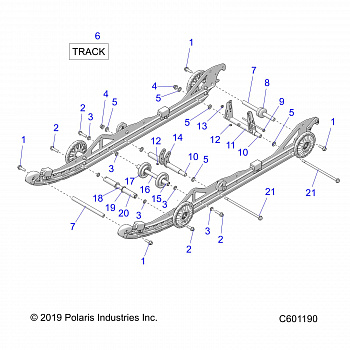 SUSPENSION, REAR and TRACK - S20CFE5BSL (C601190)