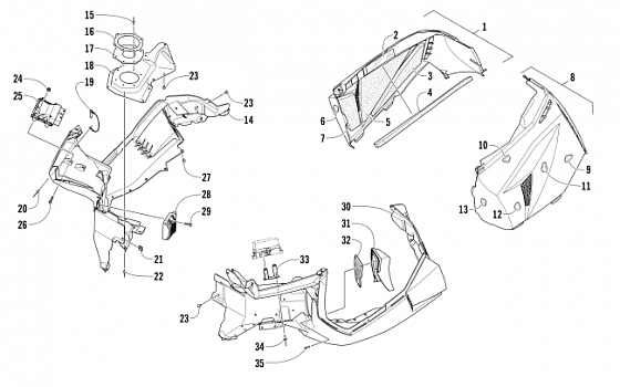 SKID PLATE AND SIDE PANEL ASSEMBLY