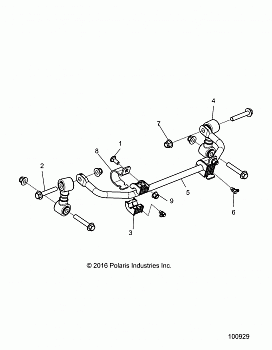 SUSPENSION, STABILIZER BAR, FRONT - A17HAA15A7/B7 (100929)
