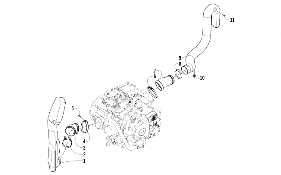 CASE/BELT COOLING ASSEMBLY