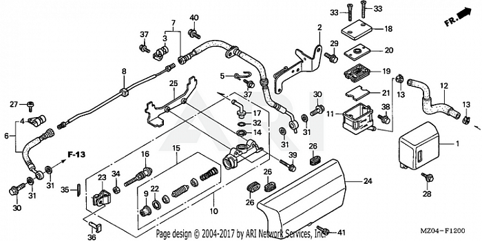 REAR BRAKE MASTER CYLINDER