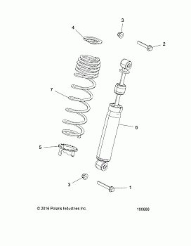 SUSPENSION, FRONT SHOCK MOUNTING - A19DAE57A4 (100688)