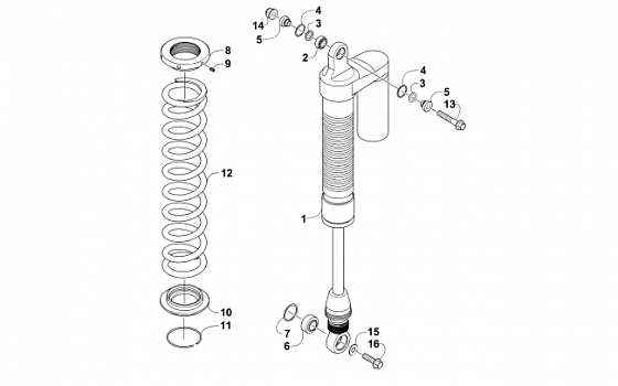 REAR SUSPENSION SHOCK ASSEMBLY