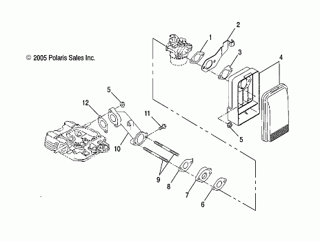 ENGINE, AIR INTAKE SYSTEM - S09WB1AS/AE (4997579757B05)