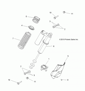 SUSPENSION, REAR SHOCK MOUNTING - Z14JT87AD/9EAO/9EAOL/9EAL (49RGRSHOCKMTGRR11RZR875)