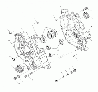 CRANKCASE - A02CH42AA (4968536853D01)