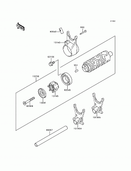 Gear Change Drum/Shift Fork(s)