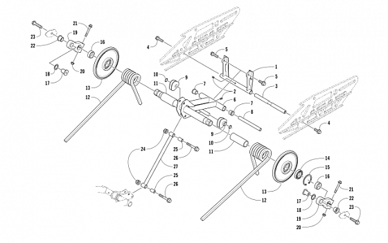 REAR SUSPENSION REAR ARM ASSEMBLY