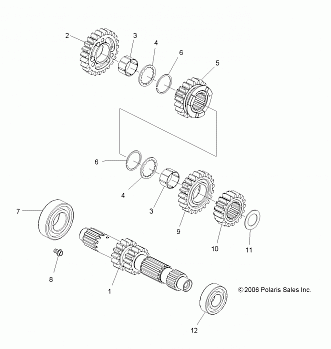 DRIVE TRAIN, TRANSMISSION - A09GP52AA (49ATVTRANSMISSION07OUT525)