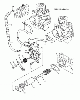 ENGINE, OIL PUMP - S17CEE5BSL (49SNOWOILPUMP09TRAIL)