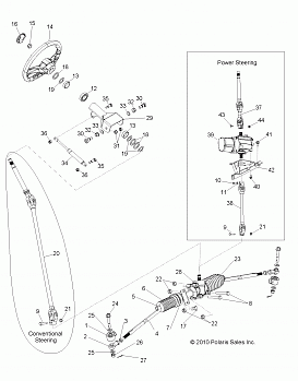 STEERING, STEERING ASM. - R13TH76/7E ALL OPTIONS (49RGRSTEERING11800)