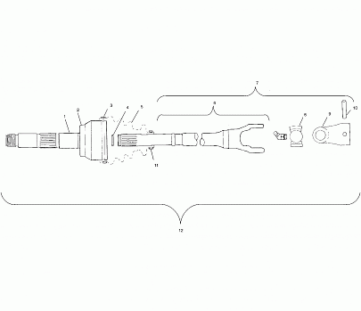 DRIVE SHAFT - A02CL50AA/DA (4967986798A14)