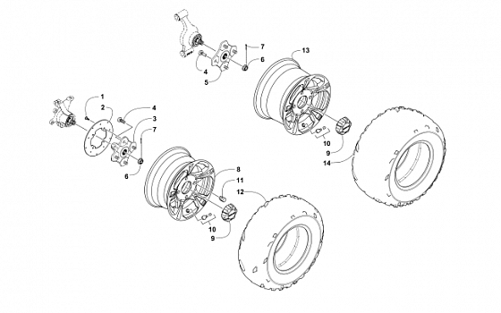 WHEEL AND TIRE ASSEMBLY