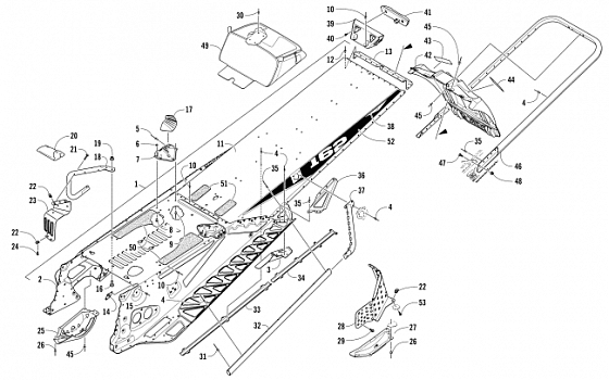 TUNNEL, REAR BUMPER, AND SNOWFLAP ASSEMBLY