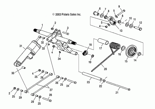 REAR TORQUE ARM - S04NZ8CS/CSA/CE (4988798879B13)