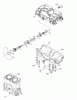 Crankcase, Rotary Valve