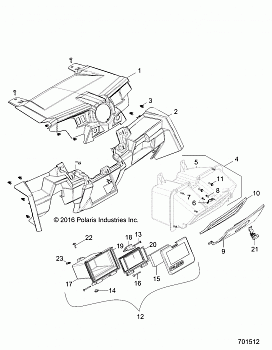 BODY, DASH AND GLOVEBOX - Z18VDE99NK (701512)