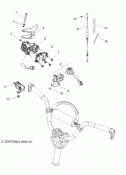 ENGINE, THROTTLE CONTROL ASM. - S14CN8/CY8 ALL OPTIONS (49SNOWTHROTTLE13RMK)