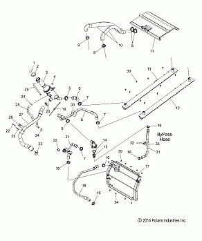 ENGINE, COOLING SYSTEM - S15DR6PEL (49SNOWCOOLING156PROS)