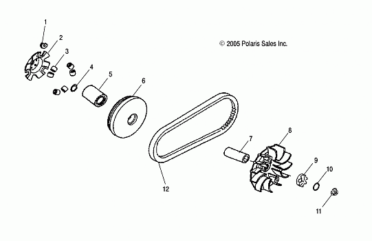 DRIVE CLUTCH - A06PB20VA/VB (4999202799920279A10)