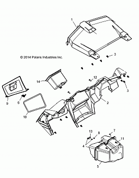 BODY, DASH AND GLOVEBOX - Z18VBE99BW (49RGRDASH15RZR900)