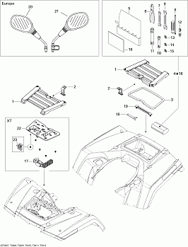 Front and Rear Trays XT