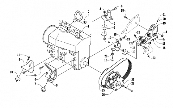 ENGINE AND RELATED PARTS