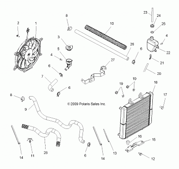ENGINE, COOLING SYSTEM - A10MN50ET (49ATVCOOL10SP500)