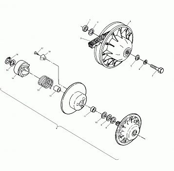 DRIVEN CLUTCH - A03BA38CA (4982568256B09)