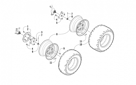 WHEEL AND TIRE ASSEMBLY