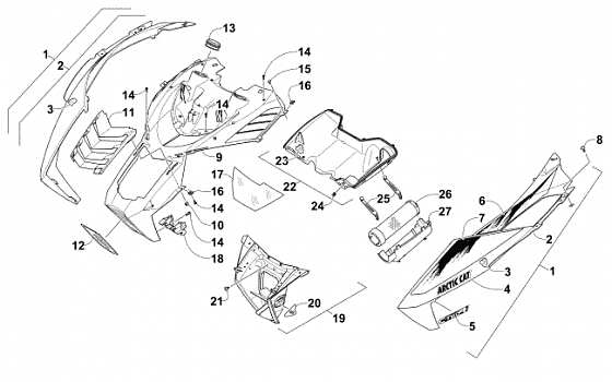 HOOD AND AIR INTAKE ASSEMBLY