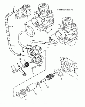 ENGINE, OIL PUMP - S14CR5BSA/BSL (49SNOWOILPUMP09TRAIL)