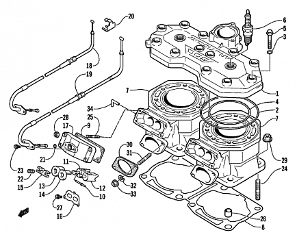 CYLINDER AND HEAD ASSEMBLY