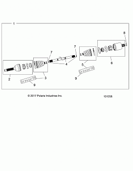 DRIVE TRAIN, FRONT DRIVE SHAFT - A19SWS57P1/P2 (101258)