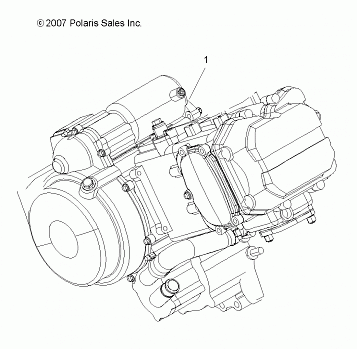 ENGINE, SHORT BLOCK - A09BA50FA (49ATVENGINE08SCRAM)