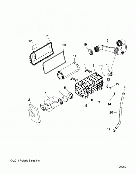 ENGINE, AIR INTAKE SYSTEM - Z18VBE99BW (700059)