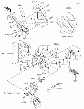 Brake Pedal/Throttle Lever(AHF)