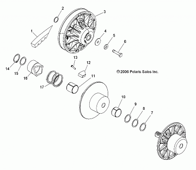 DRIVEN CLUTCH - R06RD50AB/AC (4999202119920211C12)