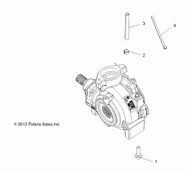 DRIVE TRAIN, GEARCASE MOUNTING, FRONT - A16SVE95AA/AM