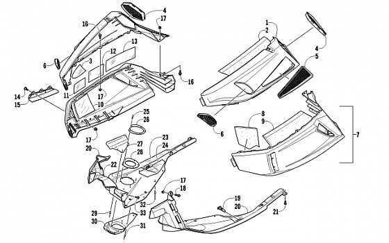 SKID PLATE AND SIDE PANEL ASSEMBLY