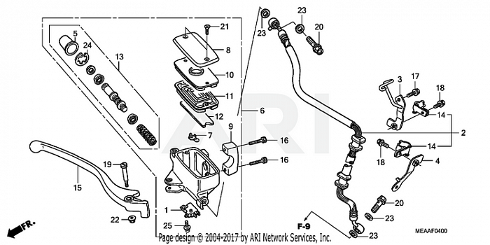 FRONT BRAKE MASTER CYLINDER