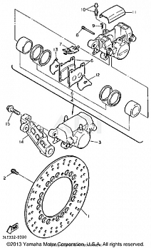 REAR BRAKE CALIPER