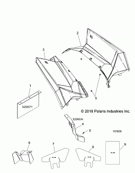 BODY, REAR CAB AND HEAT SHIELDS - A14GH9EAW (101609)