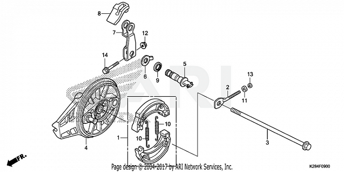 REAR BRAKE PANEL