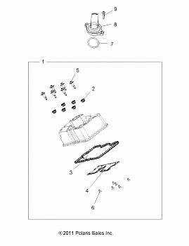 ENGINE, VALVE COVER - A14GH9EAW (49ATVVALVE12SPTRGEPS850)